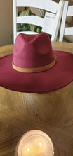 Load image into Gallery viewer, Fedora felt wide brim hat
