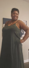 Load image into Gallery viewer, Army Green Cami Maxi Dress
