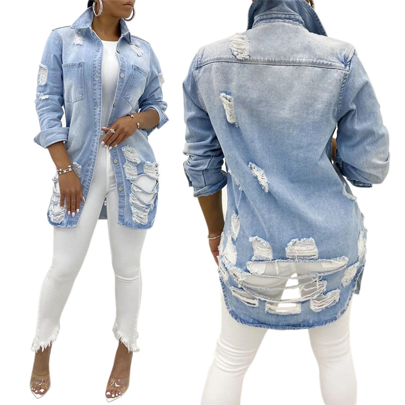 Distressed Jean Jacket